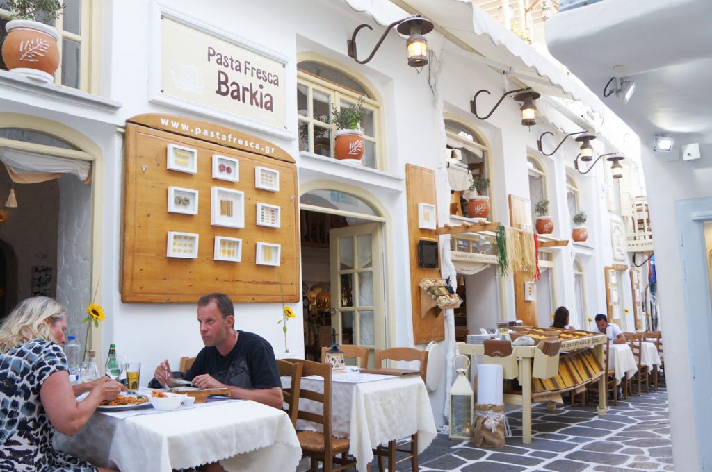 Pasta Fresca Barkia Restaurant Eat in Mykonos